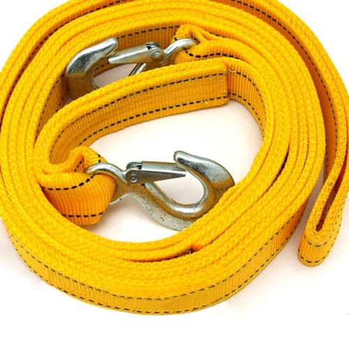 Vehicles Tow Rope Heavy Duty Emergency Towing Rope Truck Recovery Strap  with Buckles 3 Ton 