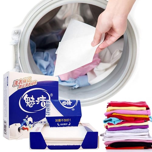 Washing Machine Use Mixed Dyeing Proof Color Absorption Sheet Laundry  Papers