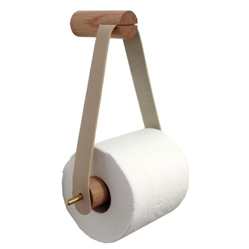 Funny Wood Toilet Paper Holder Roll Tissue Wall Mounted Papers