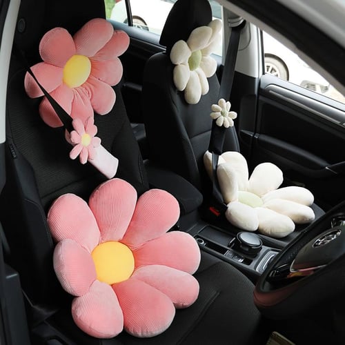 Cute Neck Pillow Cartoon Car Headrest Travel Cushion Seat Back