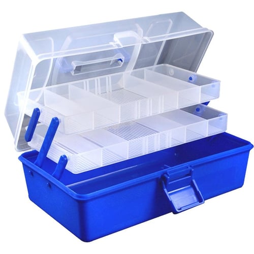 3 Layer Fishing Storage Box Movable Lure Bait Hooks Tackle Tool