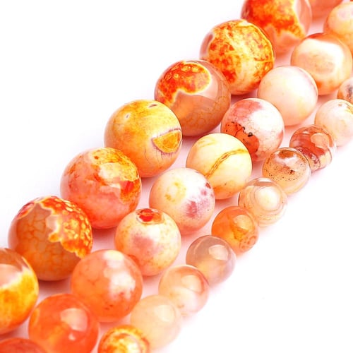 4/6/8/10/12mm Natural Red Stone Marble Beads Round Loose Spacer