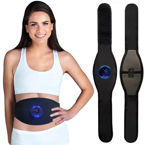Electric Abdomen Slimming Belt EMS Abdominal Muscle Stimulator ABS Toning  Belts USB Waist Belly Weight Loss Fat Burn Massager
