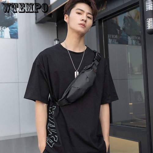 Mini Waist Bag Men s Sports One shoulder Messenger Bag Personality