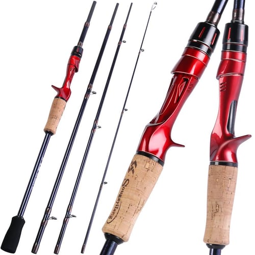 Sougayilang Fishing Rod Combo 1.8/2.1m Ultralight Carbon Fiber