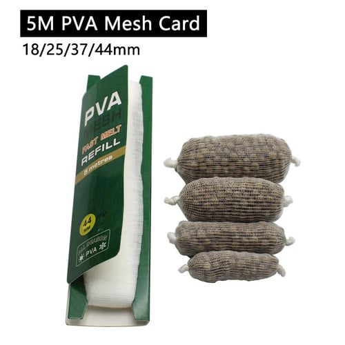 2pcs 5m PVA Mesh Card Carp Fishing Bait Pop Up Boilies Feeder Lures Refill  Rig Hook Bait Wrap Bags 18/25/37/44mm PVA Bag Fishing Accessories - buy  2pcs 5m PVA Mesh Card Carp