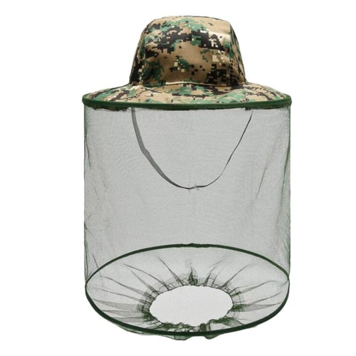 Projector)Outdoor Mosquito Resistance Hat Bee Insect Net Mesh Head