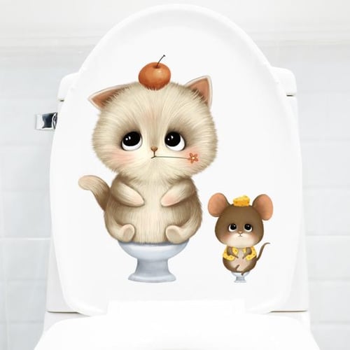 Cat toilet outlet cover