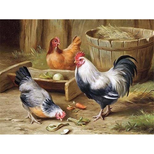 chicken diamond painting