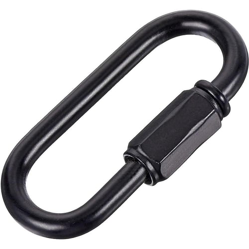 304 Stainless Steel Spring Carabiner Snap Hook Keychain Quick Link