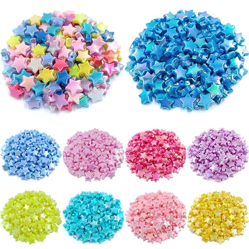 50Pcs 11mm Acrylic AB Color Solid Color Five-pointed Star Loose Beads DIY  for Necklace Bracelet Jewelry Making - buy 50Pcs 11mm Acrylic AB Color  Solid Color Five-pointed Star Loose Beads DIY for