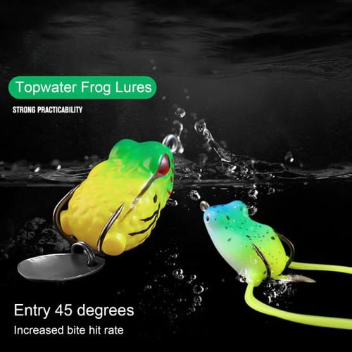 Frog Lures Artificial Soft Bait 5g 4.3cm Realistic Frog Fishing