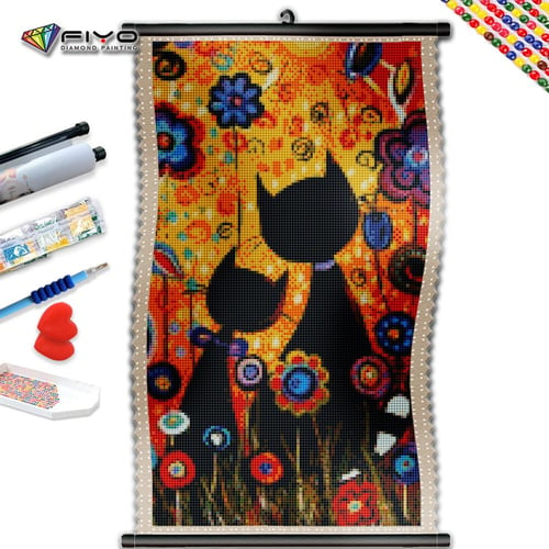 5D DIY Frame Diamond Painting Abstract Full Square Round Embroidery Black  Cat Mosaic Animal Picture of Rhinestones Home Decoration - buy 5D DIY Frame Diamond  Painting Abstract Full Square Round Embroidery Black