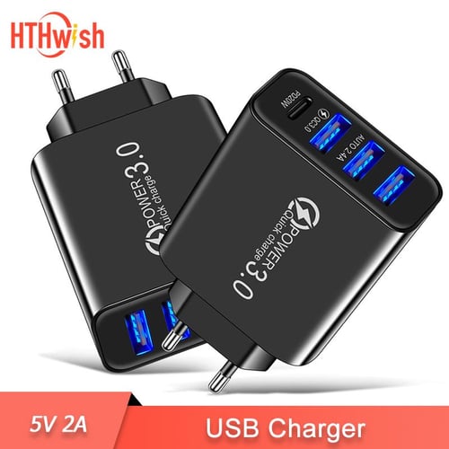 PD 20W USB Charger 5V2A Quick Charge QC3.0 Type C Wall Charging Phone  Adapter EU US Plug For iPhone 13 12 Pro Max Samsung Xiaomi - buy PD 20W USB  Charger 5V2A