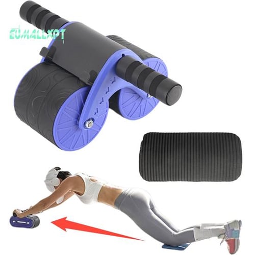 Dual Wheel Abdominal Roller Automatic Rebound Core Strength