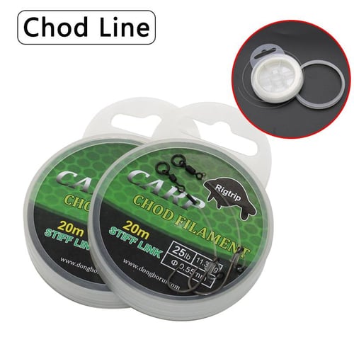 20m Carp Fishing Lines For Chod Rigs Making Stiff Monofilament Fluorocarbon  Hooklink Invisible Line Fishing Crimps For Carp - buy 20m Carp Fishing Lines  For Chod Rigs Making Stiff Monofilament Fluorocarbon Hooklink
