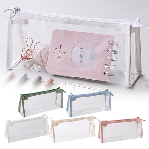 1PC Multifunctional Storage Bags Portable Household Cosmetic Zipper Pouch  Transparent Mesh Makeup Organizer Pack Toiletry Handbag