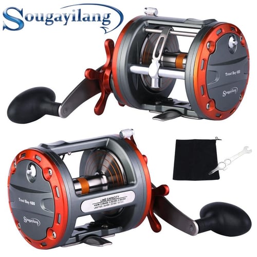 Fishing Reel 6+1BB Metal Baitcasting Reel with Electric Depth Left Right  Hand Round Drum Drag Powerful Feeder Reels - buy Fishing Reel 6+1BB Metal Baitcasting  Reel with Electric Depth Left Right Hand