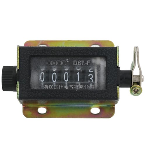 Tally Counter Tally Counter, Hand Held Counter, 4 Digit Manual Mechanical  Click Counter, Box of 5