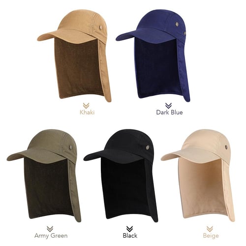 Men UPF 50+ Sun Protection Cap Wide Brim Fishing Sun Cap Hat with Neck Flap  - buy Men UPF 50+ Sun Protection Cap Wide Brim Fishing Sun Cap Hat with
