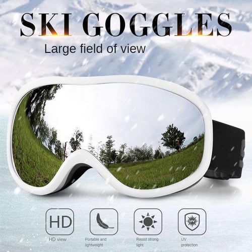 Ski Goggles Double Layers Uv400 Anti-fog Big Ski Mask Glasses Skiing Snow  Men Women Snowboard Goggles Skiing Sunglasses Eyewear