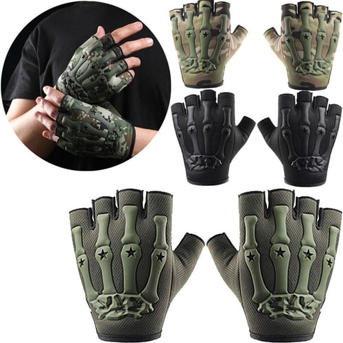 Cycling Gloves for Kids Boy Breathable Half Finger Gloves Mitten