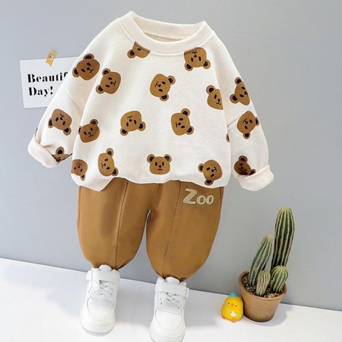  Infant Baby Girl Fall Sweatsuit Outfits Long Sleeve