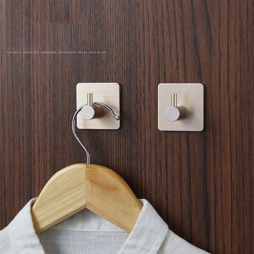 Bathroom Hook Stainless Steel Hanger Adhesive Hanging Coat Key