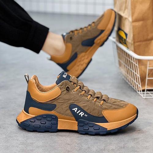 Mens Trendy Breathable Sneakers Comfy Non Slip Lace Up Casual Shoes For  Mens Outdoor Activities, Check Out Today's Deals Now