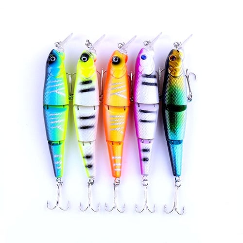 1pc 3sections Jointed Fishing Lures for Trout Pike Plastic Wobbler Minnow  Fishing Tackle - buy 1pc 3sections Jointed Fishing Lures for Trout Pike  Plastic Wobbler Minnow Fishing Tackle: prices, reviews