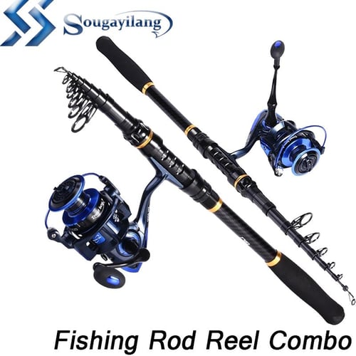 1.8-3.6M Fishing Rod Combo Telescopic Fishing Rod And Spinning Fishing Reel  Fishing Set Carp Fishing Rod Reel Kit