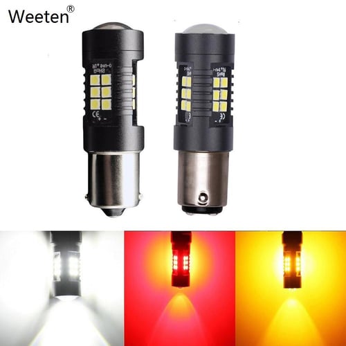 Red Amber P21W LED Ba15s Py21W Bay15D P21/5W 1157 1156 16SMD 3030