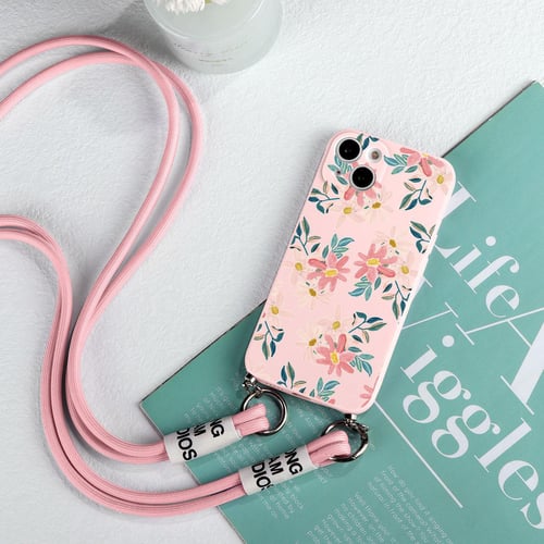 Strap Cord Chain Phone Case for Samsung S20 FE S21 S30 Ultra S10