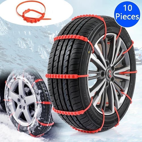 10Pcs Anti Skid Snow Chains Car Winter Tire Wheels Chains Winter
