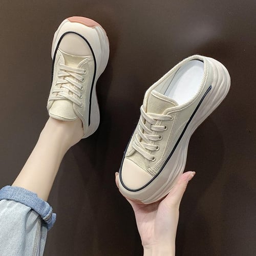 Canvas mules clearance shoes