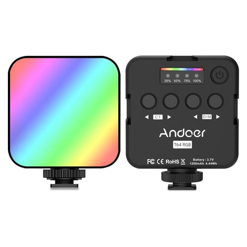 ANDOER T64RGB Pocket Led Light Mini Video Lamp RGB Photography