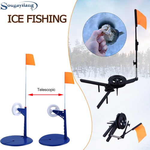 SOUGAYILANG Ice Fishing Rod Tip-Up 2 Colours Winter Ice Fishing