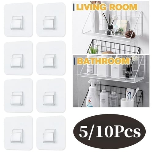 10pcs Self-Adhesive Hat Hooks with Double Hanging Method - Space