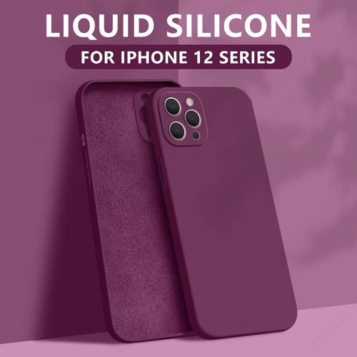 Original Liquid Silicone Luxury Case For Apple iPhone 11 12 13 14 15 Pro  Max mini 7 8 Plus XR X XS MAX SE Shockproof Case Cover