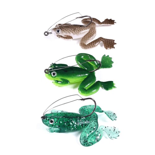Cheap Fishing Lures Carp Weedless Hook Topwater Frog Lures Goture