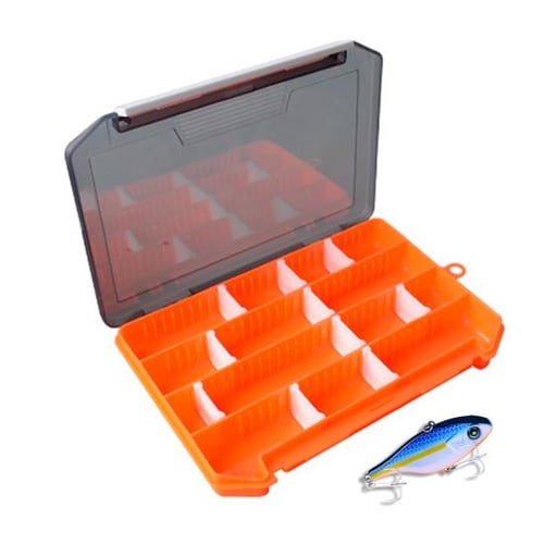 Cheap MUQZI Sports Accessory Portable Detachable Multi-Grid PP Plastic  Transparent Fishing Tackle Storage Box