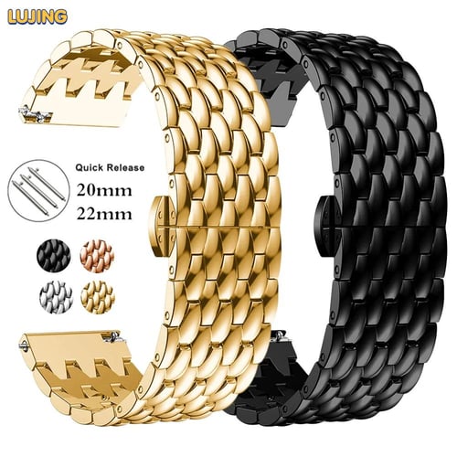 Watch Strap for Huawei Watch GT2 Pro 22mm Stainless Steel Correa Metal Watch  Band for GT2