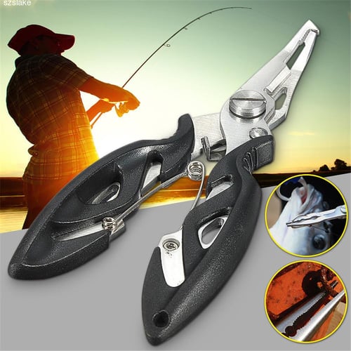 1PC Multifunctional Stainless Steel Fishing Pliers Split Ring Scissors Wire  Line Cutter Hook Remover - buy 1PC Multifunctional Stainless Steel Fishing  Pliers Split Ring Scissors Wire Line Cutter Hook Remover: prices, reviews