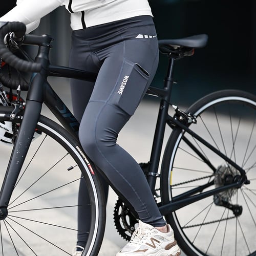 Cheap WOSAWE Women's Cycling Long Pants PRO Bike Team Racing Padded Pants  Speed Suit Road Bicycle Ladies Breathable Tights Sportswear 4D Paded