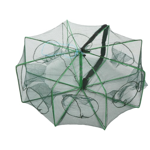 Foldable Fishing Nets 8 Holes 8 Sides 28.3 x 10.2in Upgrade Large Space Folded  Fishing Bait Trap For Fish/Crab/Shrimp - buy Foldable Fishing Nets 8 Holes  8 Sides 28.3 x 10.2in Upgrade