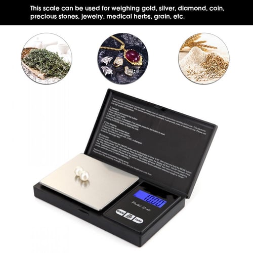 500g / 0.1g LCD Mini Pocket Digital Scale Balance Gram Electronic Scales UV  Resin Jewelry Making Tools Without Battery