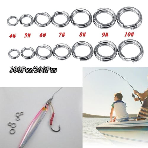 7 Sizes Stainless Steel Fishing Tackle Bait Double Circle Split Connector -  buy 7 Sizes Stainless Steel Fishing Tackle Bait Double Circle Split  Connector: prices, reviews