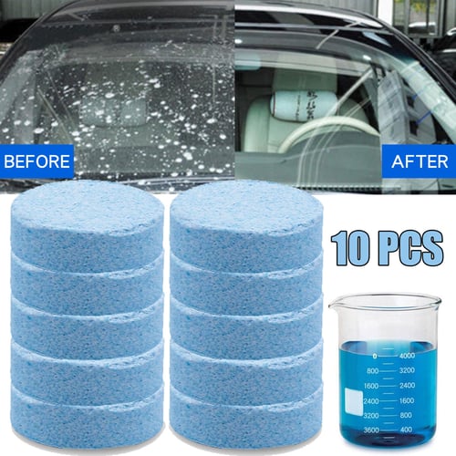 10Pcs/Pack (1Pcs=4L) Car Solid Wiper Window Washer Premium