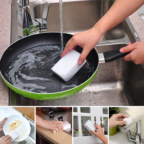 5/10pcs Kitchen Cleaning Sponges Eco-Friendly Anti-Scratch, Dish