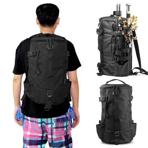 Multi-functional Large Capacity Fishing Backpack Outdoor Travel Camping Fishing  Rod Reel Tackle Bag - buy Multi-functional Large Capacity Fishing Backpack  Outdoor Travel Camping Fishing Rod Reel Tackle Bag: prices, reviews